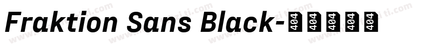 Fraktion Sans Black字体转换